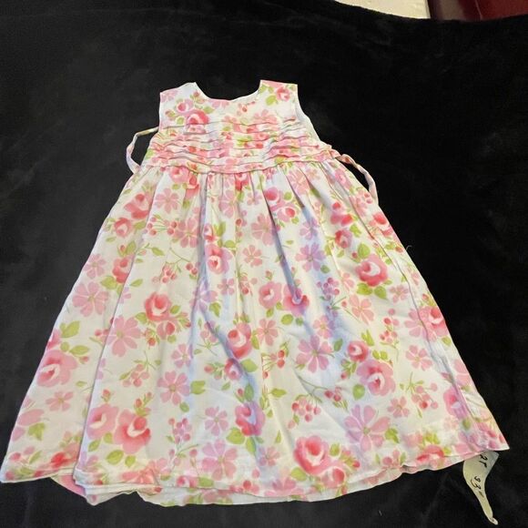Sophie Dess baby girl toddler pink floral sleeveless dress,‎ size 2T - Picture 2 of 9